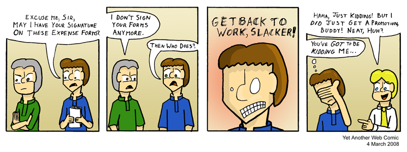 A comic. It's not that funny, you're not missing much.
